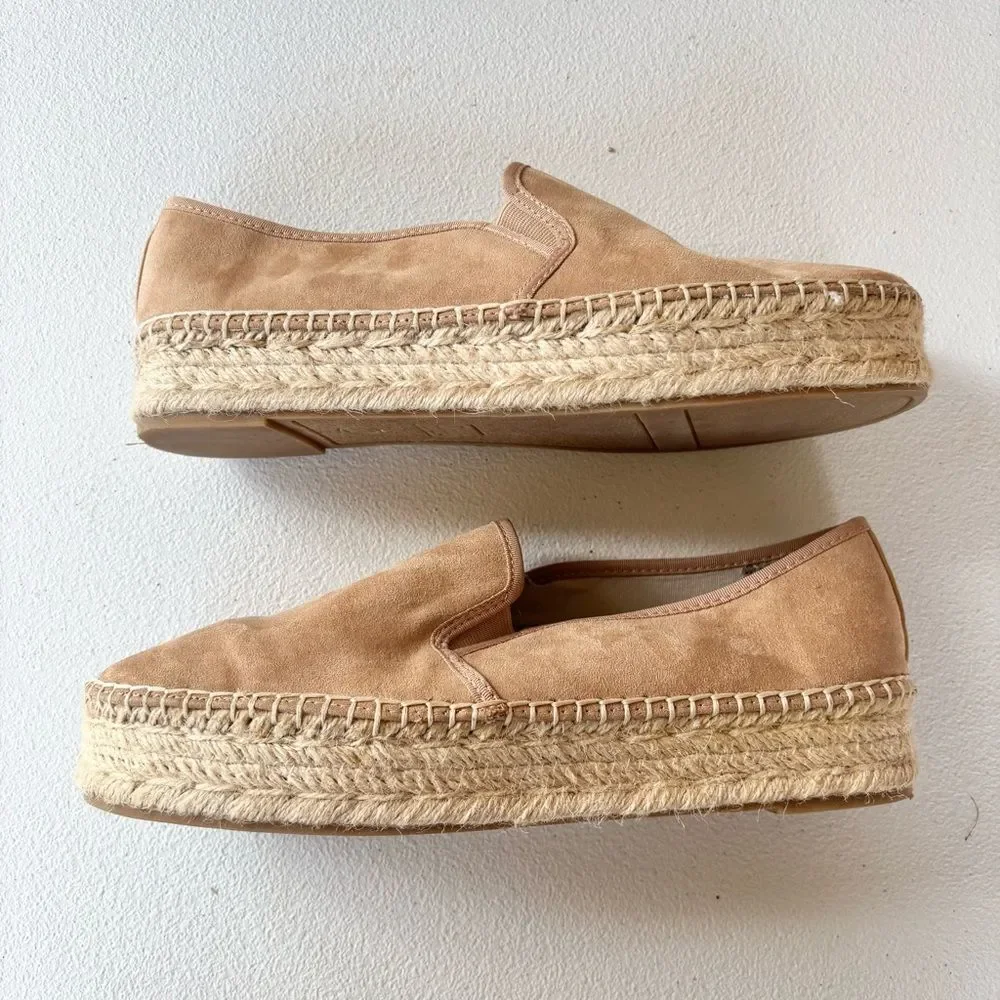 Circus by Sam Edelman Christina Brown Microsuede Espadrilles Shoes Women’s 10